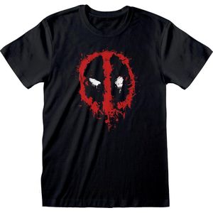 Deadpool Splat Face  Men T-Shirt - Zwart -XXL