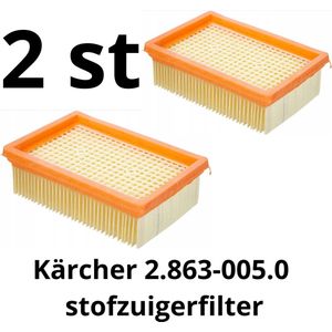 2 stuks luchtfilter voor Karcher stofzuigers WD4 WD5 WD6 serie, Karcher 2.863-005.0
