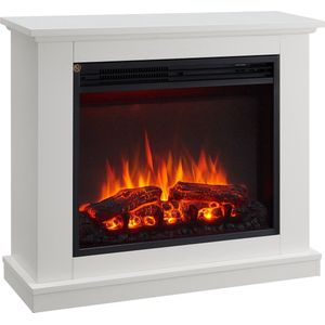 Elektrische Sfeerhaard Phanos Wit 25 x 82.4 x 69.3 cm – 2000 Watt - Realistisch 3D vlammeneffect - Met afstandsbediening