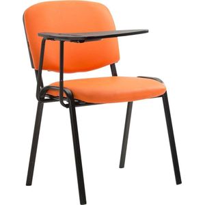 Kunstlederen stoel - Bureau - Klaptafel - Handig - Kunstleer - Oranje