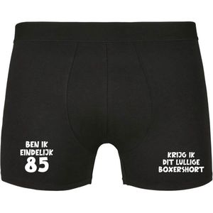 Ben ik eindelijk 85, krijg ik dit lullige boxershort Heren Boxershort - verjaardag - jarig - 85e verjaardag - feest - onderbroek - grappig