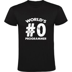 World's #0 programmer Heren T-shirt - computer - it - programmeren - nerd