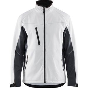 Blaklader 4950 Softshell Jack Wit/Donkergrijs XL