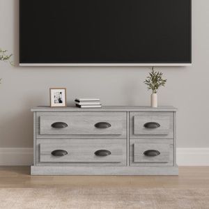 The Living Store TV-meubel - Sonoma Eiken - 100 x 35.5 x 45 cm - Met 4 lades