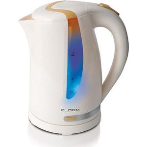 Eldom Sunny C230 - waterkoker - 1,7l - draadloos - met LED verlichting - wit oranje