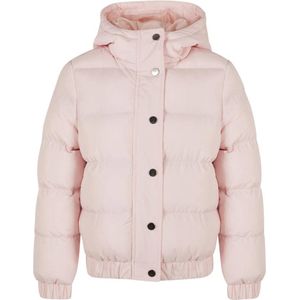 Urban Classics - Girls Hooded Puffer Kinder Jacket - Kids 146/152 - Roze