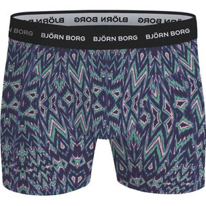 Björn Borg Cotton Stretch boxers - heren boxers normale lengte (1-pack) - multicolor - Maat: S