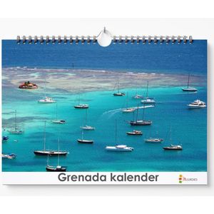 Grenada kalender 35 x 24 cm | Verjaardagskalender Grenada | Verjaardagskalender Volwassenen