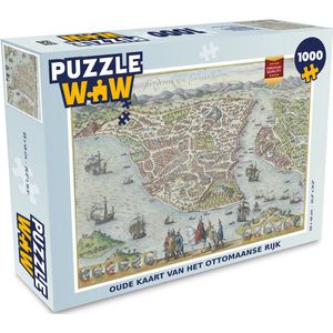 Puzzel Geschiedenis - Landkaart - Vintage - Legpuzzel - Puzzel 1000 stukjes volwassenen