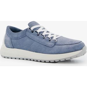 Hush Puppies suede dames sneakers blauw - Maat 39 - Echt leer - Uitneembare zool