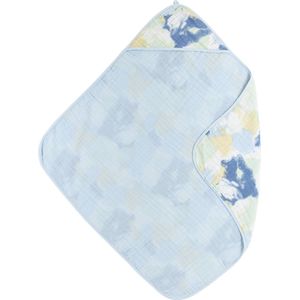 Meyco Baby Tie-Dye badcape - hydrofiel - light blue - 80x80cm