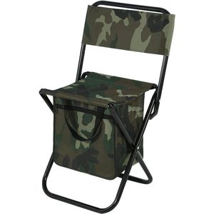 Klapstoel stalen buis - Camouflage design - 600D Oxford stoffen - Campingstoel voor buiten