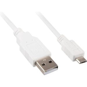Sharkoon - USB 2.0 A Male naar USB 2.0 Micro Male - 1 m