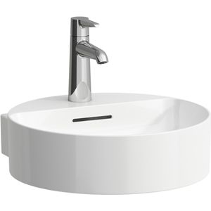 Laufen VAL - Fontein 40x43 cm, met overloop, kraangat, wit H8112810001041
