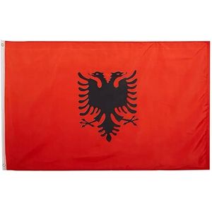 VlagDirect - Albanese vlag - Albanië vlag - 90 x 150 cm.