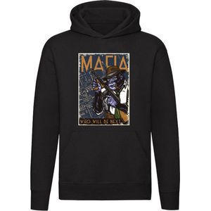 Mafia Monkey Hoodie - aap - dieren - crimineel - boef - grappig - unisex - trui