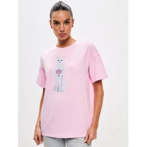 CAT by maniita lacitta Bedrukt T-shirt - BRIDE CAT