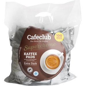Caféclub - Supercreme Koffiepads Extra Dark - 100 pads