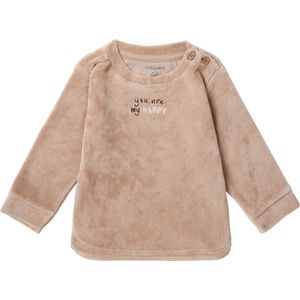 Noppies Unisex sweater Tarrant long sleeve Unisex Trui - Light Taupe - Maat 68