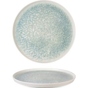 Rinart Platte Bord - Asel - Porselein - 28 cm - set van 6