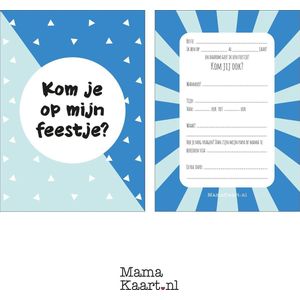 Uitnodigingen feestje - jongen - MamaKaart.nl