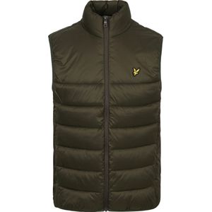 Lyle and Scott - Baffle Bodywarmer Donkergroen - Heren - Maat M - Modern-fit