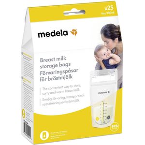 Medela Pump & Save 50 zakken voor moedermelk 180ml - Moedermelk Bewaarzakjes voor borstvoeding