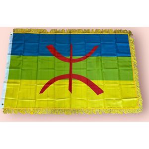 VlagDirect - Luxe Berberse vlag - Luxe Berber vlag - Luxe Amazigh vlag - 90 x 150 cm.