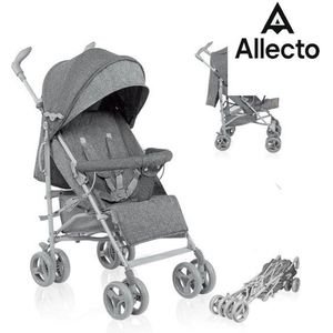 Allecto - Reisbuggy - Kinderwagen Irma tot 15 kg - Lichtgewicht Moderne Kinderwagen met Verstelbare Functie - Opvouwbaar - Grote 6 Inch Wielen - Grote Mand - Tas - Klamboe