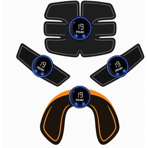 Buikspiertrainer Elektrisch - Elektrische Spierstimulator – EMS Trainer Oplaadbaar – Draadloze Billen Hip Trainer – Abdominale Abs Stimulator – Fitness Body – Afslanken Massager – Tens apparaat