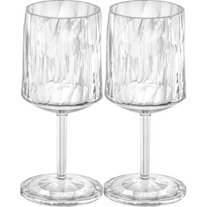 Wijnglas, 0.2 L, Set van 2, Organic, Transparant - Koziol | Club No. 9