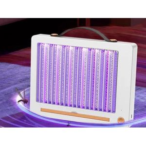 Elektrische UV-insectenlamp - Oplaadbaar via USB-C – Tegen Muggen & Vliegen - 3W - oplaadbare insectenverdelger - muggenlamp uv - camping muggenlamp