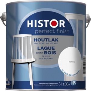 Histor Perfect Finish Houtlak Zijdeglans - 2.5L - RAL 9016 | Verkeerswit