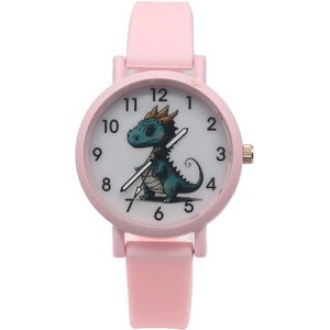 Horloge voor Kinderen - Draak - Kast 34 mm - Roze