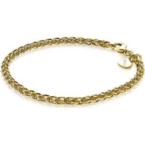 ZINZI zilveren palmier armband geel verguld 3,5mm ZIA1260G