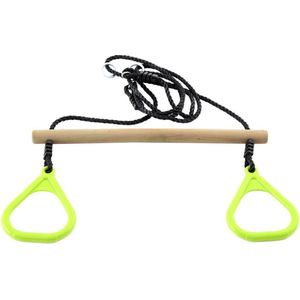Hörby Bruk Ringtrapeze 150 X 60 Cm Hout Bruin/Lime