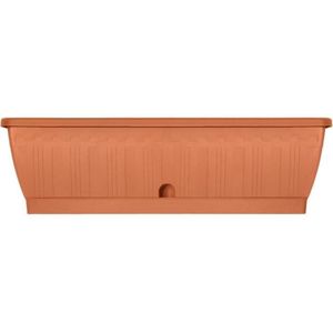 Jardiniere - GARDEN ID Terraflor - Terra 60 cm - Duurzaamheid - Waterreserve - Gerecycled en 100% recycleerbaar - Volume voor planten.