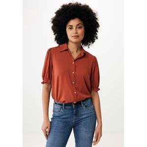 Mexx 1/2 Puff Sleeve Blouse - Dames - Bright Oranje - Maat Xs