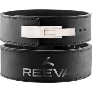 Reeva Lifting Belt met RVS gespsluiting - Maat M - Lever Belt geschikt voor Crossfit, Powerlifting, Fitness en Bodybuilding - Lifting Belt voor Heren en Dames
