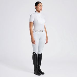 Cavalleria Toscana Dames Pleated Bib Jersey S/S Wedstrijd Shirt