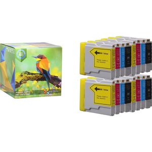Ink Hero - 16 Pack - Inktcartridge / Alternatief voor de Brother LC970, DCP-135C, DCP-150C, DCP-153C, DCP-157C, DCP-750CN, MFC-235C, MFC-260C