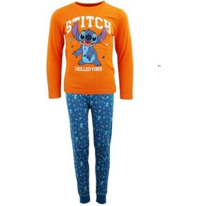 Disney Stitch - Kinderpyjama oranje katoen - Maat 104