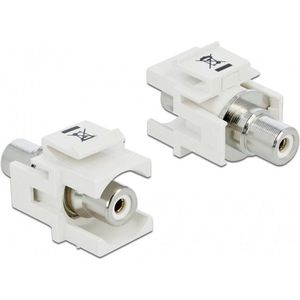 LogiLink Keystone module Tulp RCA (v) - Tulp RCA (v) audio links (wit) verzonken aansluiting / wit