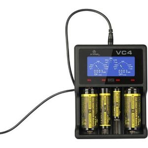 XTAR VC4 Ni-MH and Li-ion USB batterij-oplader