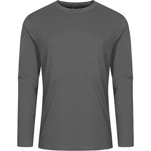 EXCD Men´s T-Shirt Long Sleeve CD4097 - Steel Grey - 4XL