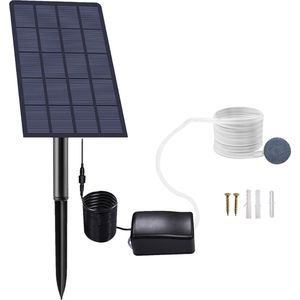 Luchtpomp Vijver - Zuurstofpomp - Vijverpomp voor in Vijver - Fonteinpomp - Aquarium Oxygenator - Zonne Energie - Beluchtingspomp