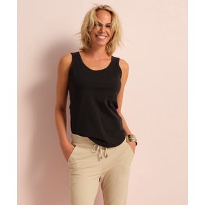 terStal - Dames / Volwassenen Tank Top Singlet Travelstof - L - Zwart