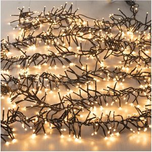 Oneiro’s luxe Clusterverlichting 768 LED - 4.5 meter - wit - flash-knipperend - kerst – clusterverlichting- feestdagen - winter - verlichting - binnen - buiten – sfeer