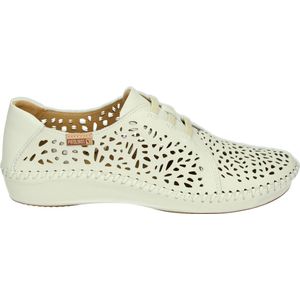 Pikolinos 655-4783 - Volwassenen Dames veterschoenen - Kleur: Wit/beige - Maat: 37