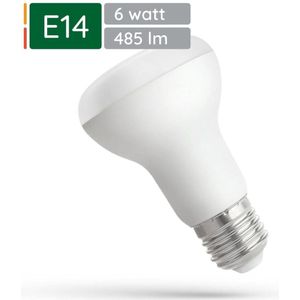 Spectrum LED Reflectorlamp E14 6W - 230V - 485 Lumen - 3000K Warm wit - Gezellig licht - Energiezuinig